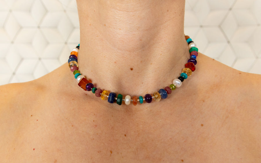 candy gem necklace #1